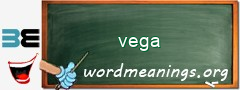 WordMeaning blackboard for vega